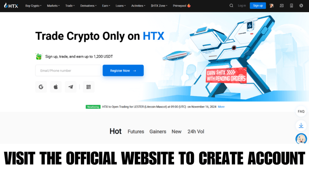 HTX Exchange Referral Code