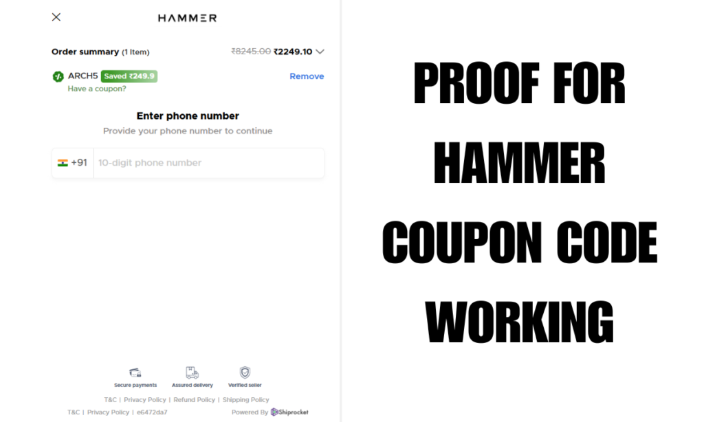 Hammer Coupon Code