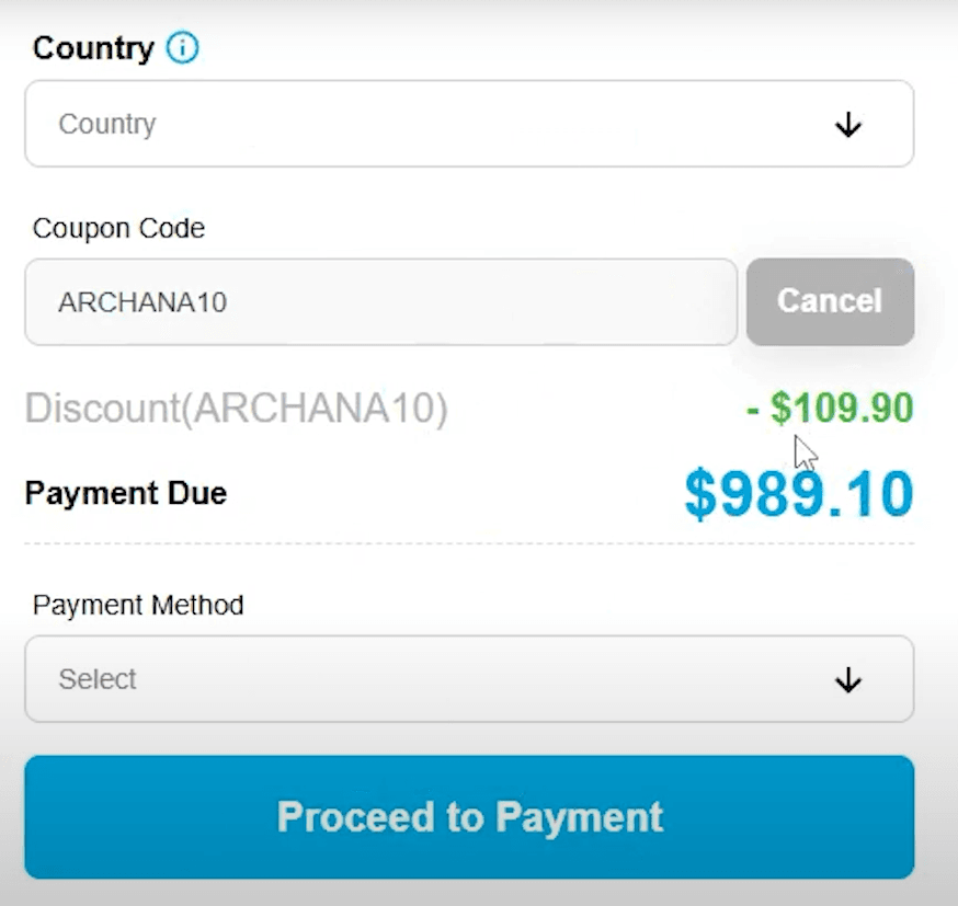 FunderPro Coupon Code (ARCHANA10) Get 10% Discount.