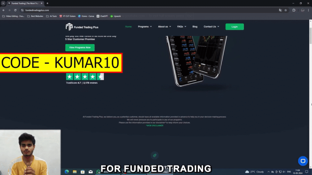 Funded Trading Plus Coupon Code “KUMAR10” – Get 25% Off Instantly