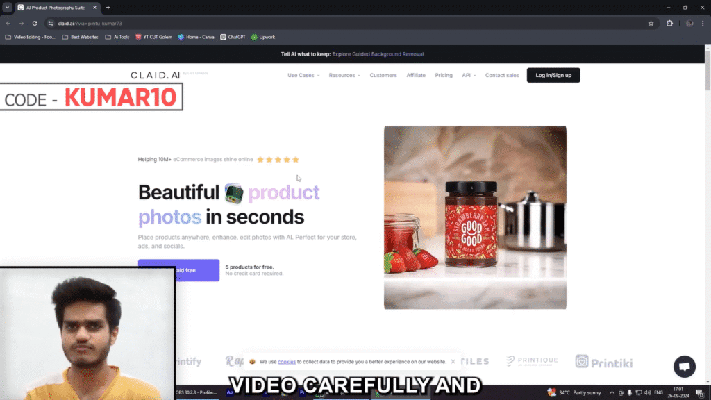 Claid AI Promo Code KUMAR10 to enjoy 15% off on all plans. Unlock exclusive savings on powerful AI tools and boost your productivity instantly.