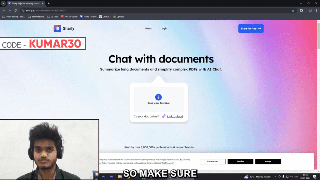 Sharly AI Promo Code KUMAR30 – Get 10% Discount on Any Plan