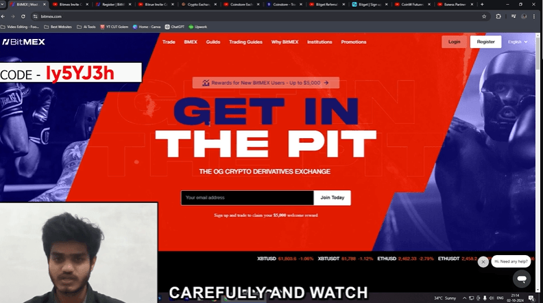 Bitmex Invite Code “Iy5YJ3” – Get $5,000 BMEX Credit & 10% Off