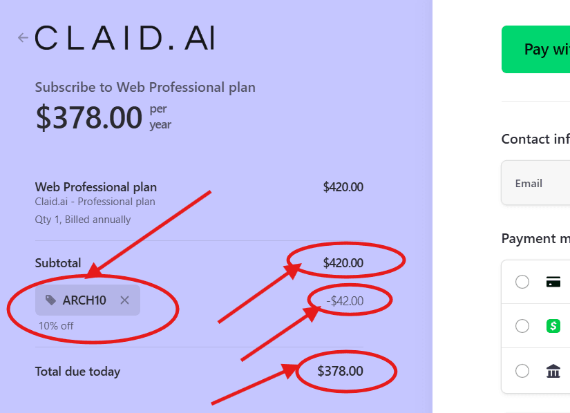 Claid AI Promo Code [ARCH10]: Save 10% with Discount on Trading Fees Instantly!