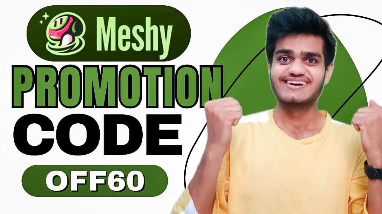 Meshy AI Promo Code OFF60 – Save 20% On All Plans