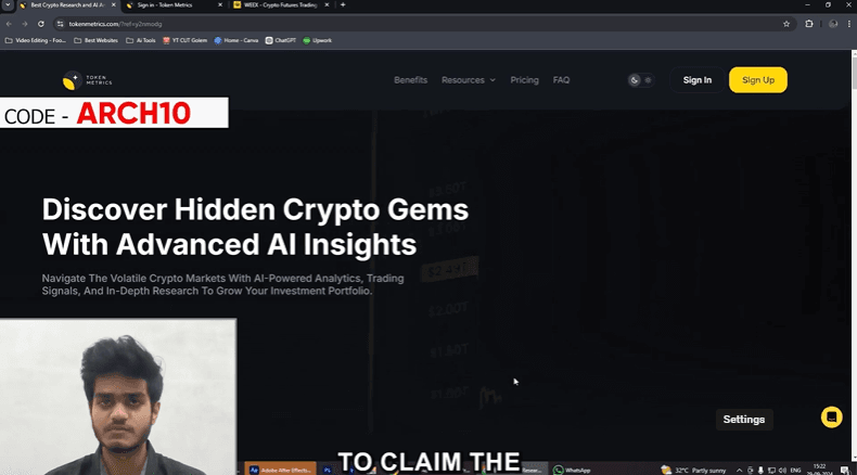 Token Metrix Coupon Code ARCH10 – Save 15% on All Plans