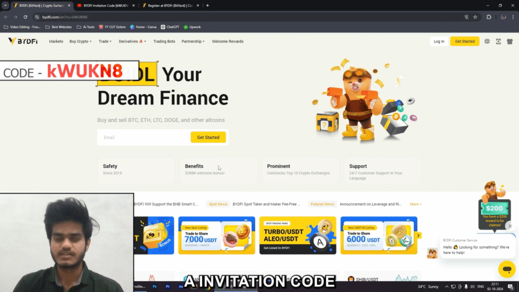 Bydfi Invitation Code (kWUKN8) – Get 8100 USD & 10% Off Fees