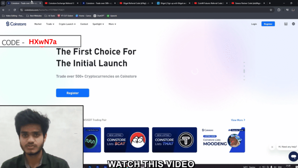 Coinstore Referral Code HXwN7a – 500 USDT & 30% Off Trading Fees