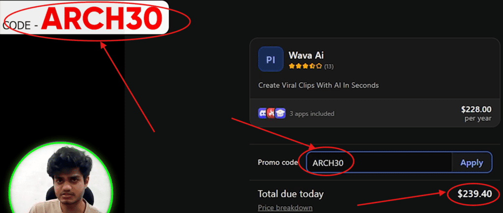Wava AI Promo Code “ARCH30” – Get 10% Off Subscription Plans Instantly