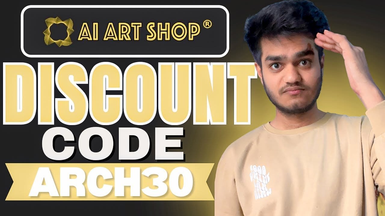 Ai Artshop Discount Code "ARCH30" - Get 10% Discount on All Purchases
