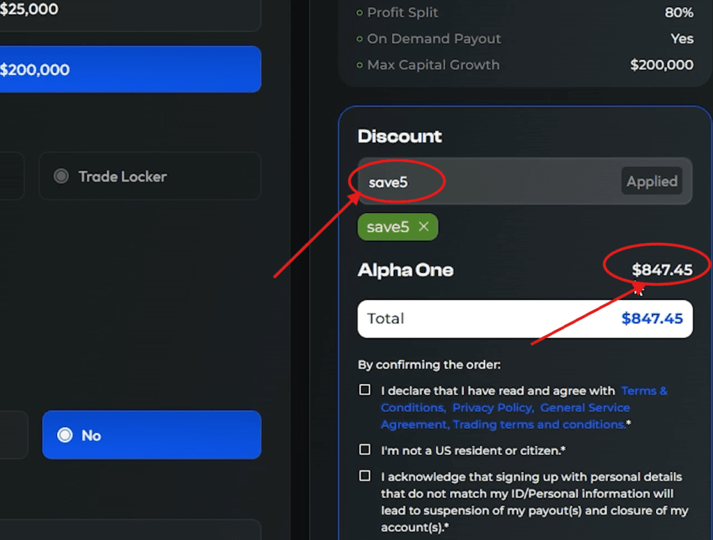 Alpha Capital Coupon Code “save5” – Claim 15% Discount on Trading Fees