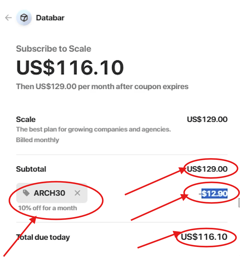 Databar AI Promo Code "ARCH30" – Get Flat 10% Discount on All Plans