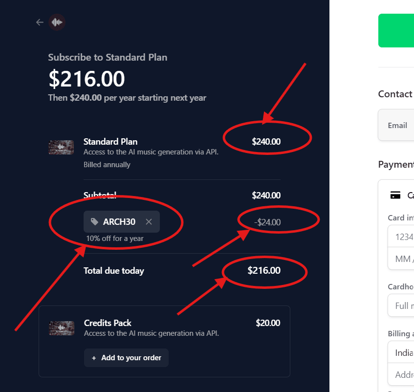 MusicAPI AI Promo Code “ARCH30” – Get 10% Off On All Subscription Plans
