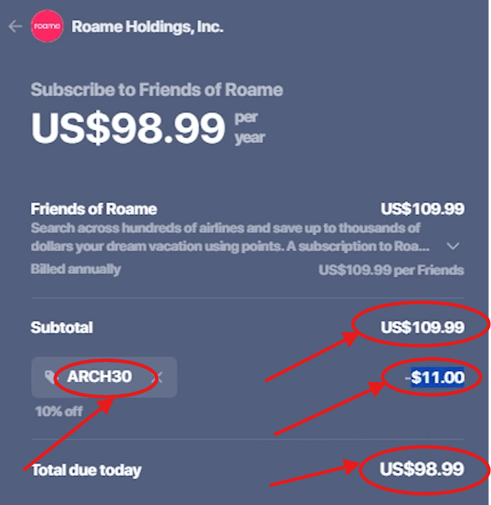 Roame Travel Promo Code “ARCH30” – Get 10% Off on All Subscription Plans