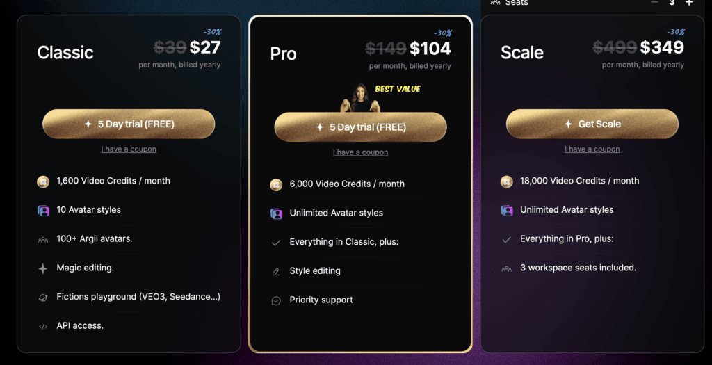 Argil AI Promo Code "ARCH30" – Grab Flat 30% Discount on Premium Plans