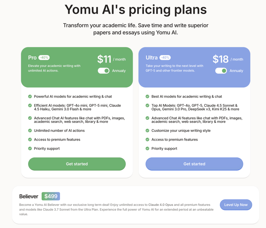 YomuAI Pricing (yomu ai pricing)