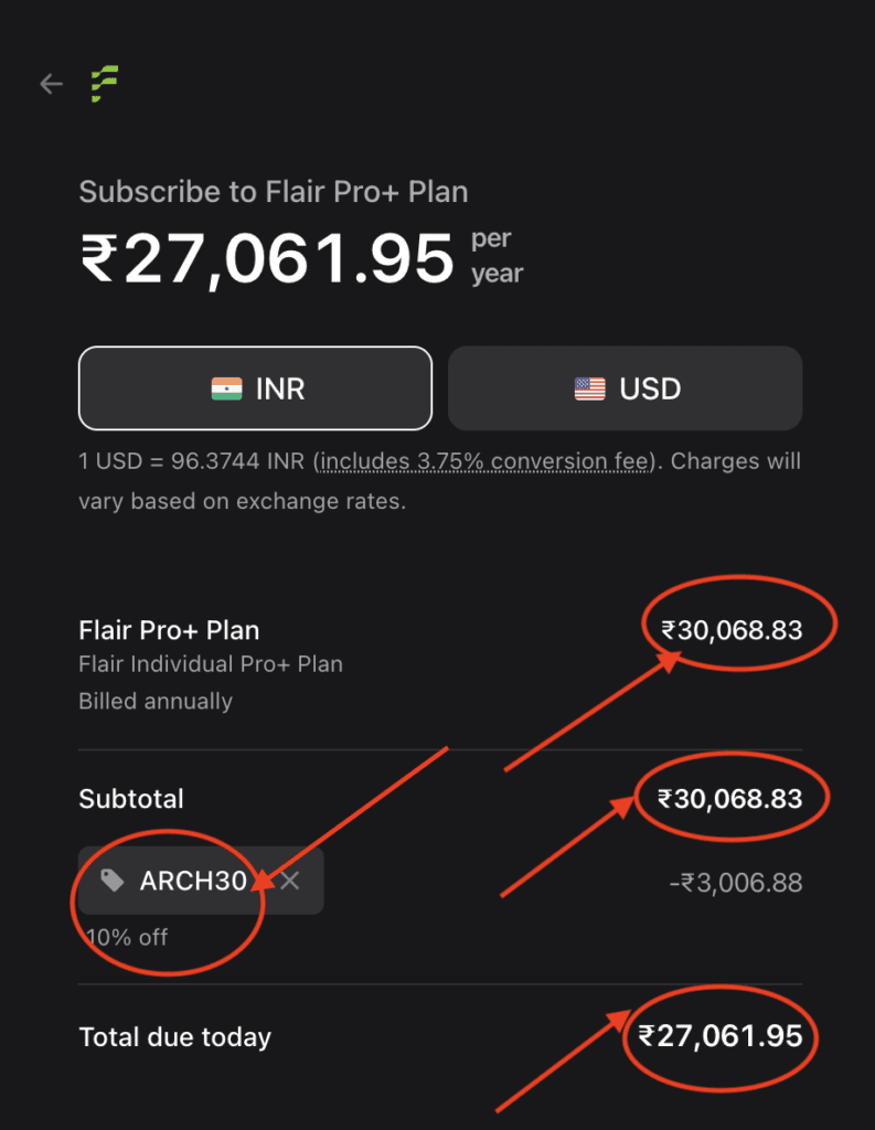 Flair AI Promo Code "ARCH30" – Get 10% Off On Subscription Plan