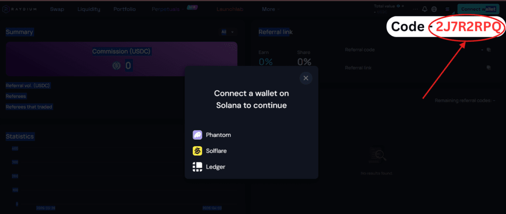 Raydium Referral Code "2J7R2RPQ" - Get 20% Off On Trading fees