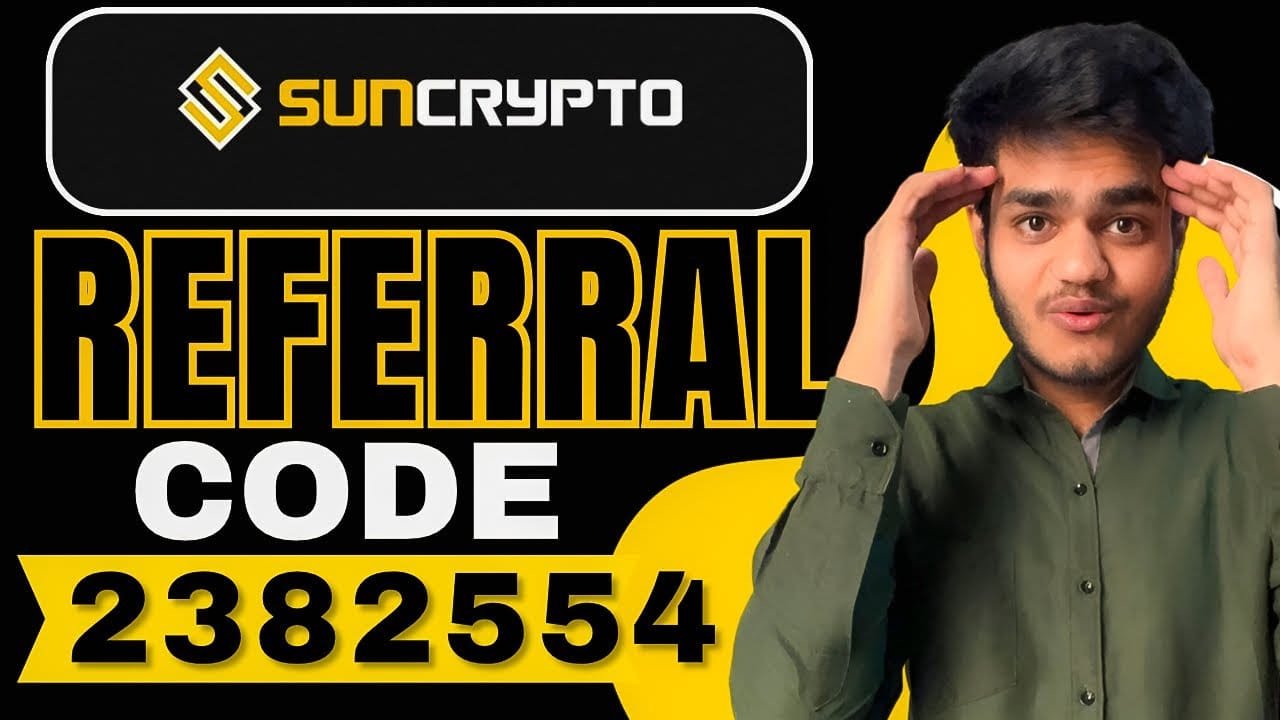 SunCrypto Referral Code “2382554” – Get Free ₹400 Bitcoin After Registration