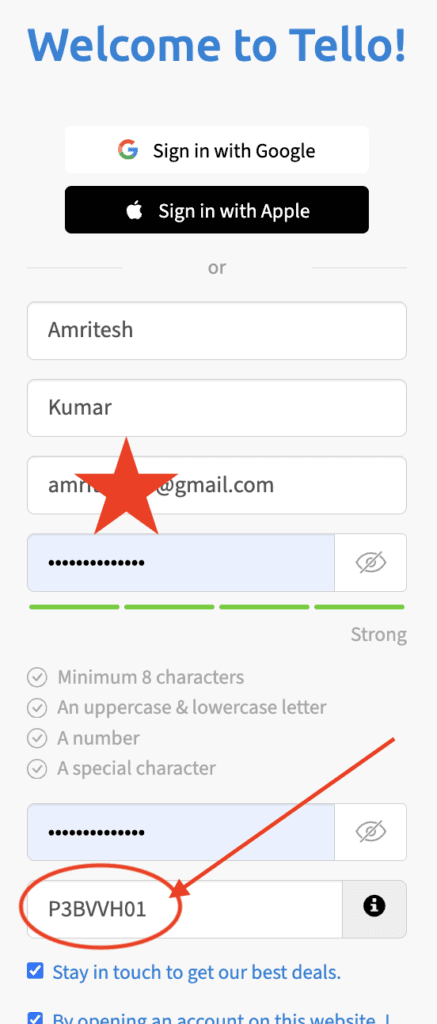 Tello Referral Code "P3BVVH01" – Get 10% OFF on Talk, Text & Data Plans