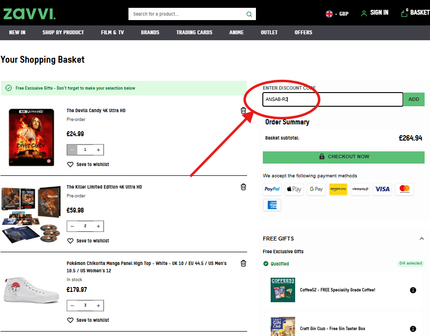 How to Use Zavvi Referral Code "ANSAB-R2" to Get Flat 20% OFF (Step-by-Step)