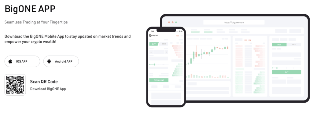 BigONE App (Mobile Trading Experience):